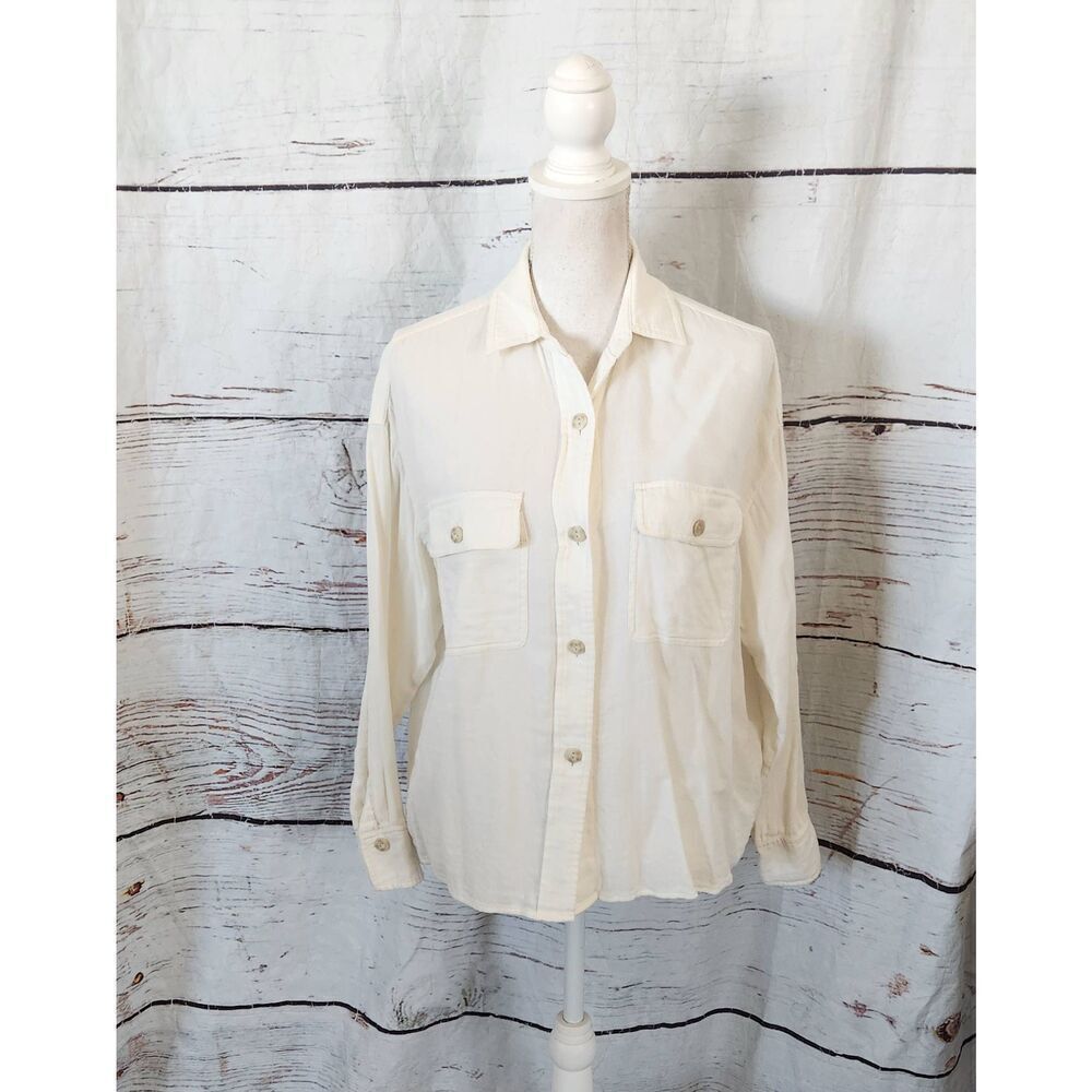 Vince Utility Button‎ Front Blouse Size Small